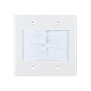 2 gang brush wall plate
