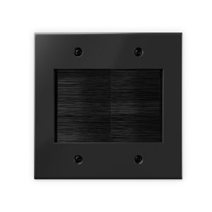2-Gang Brush Wall Plate VCELINK