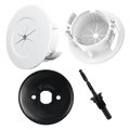 Round Pass-through Wall Plate With Rubber Insert VCELINK