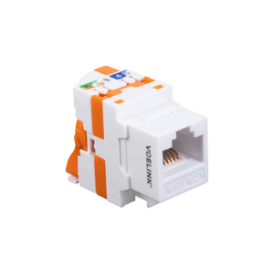 Toolless Cat6a Twist Keystone Jack, Unshielded