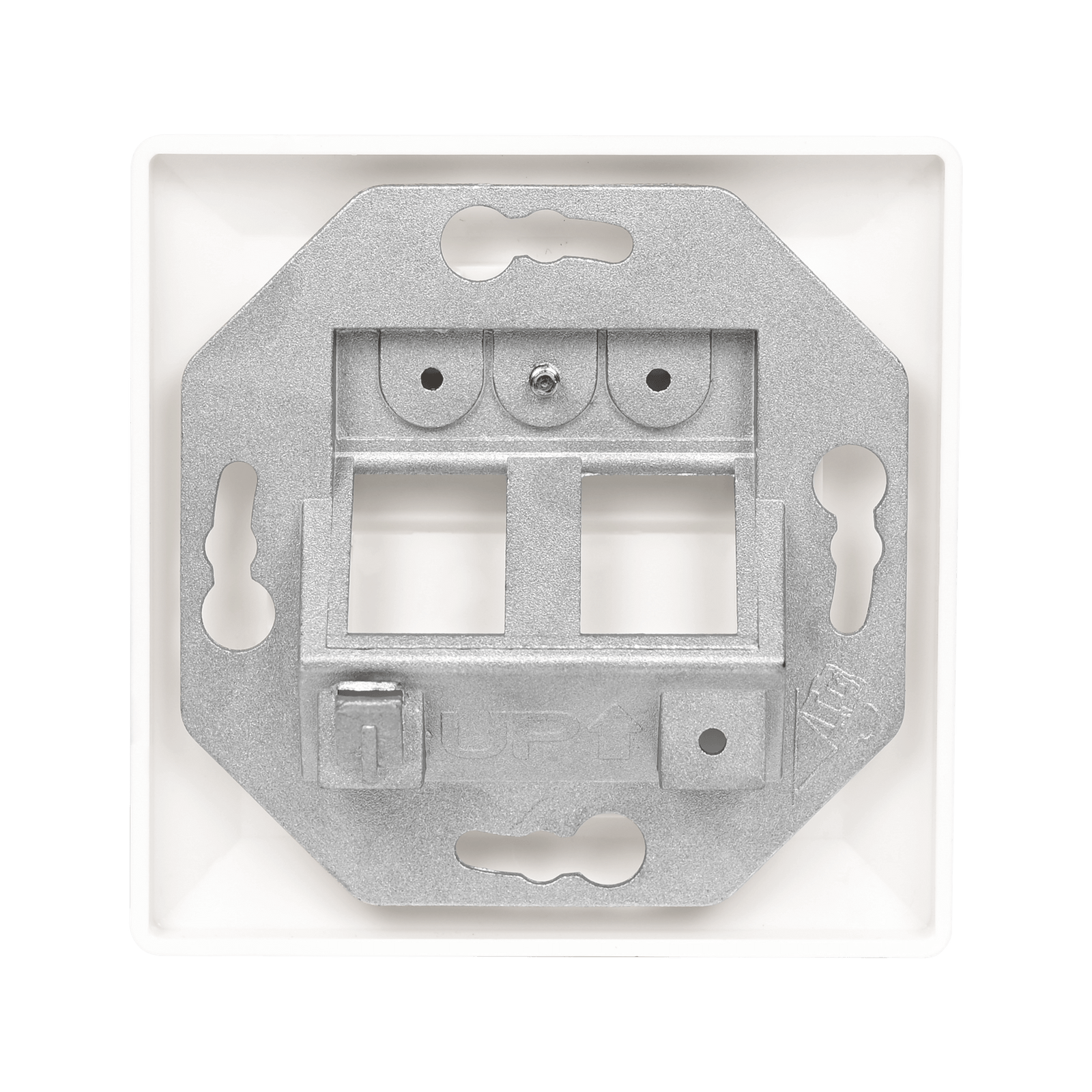 German-style 2 Port Network Faceplate VCELINK
