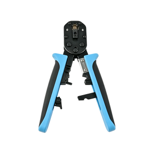Multifunction RJ45 crimper with crimping, cutting and stripping functions