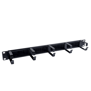 Metal Cable Manager With Brush can reduce cable strain and clutter