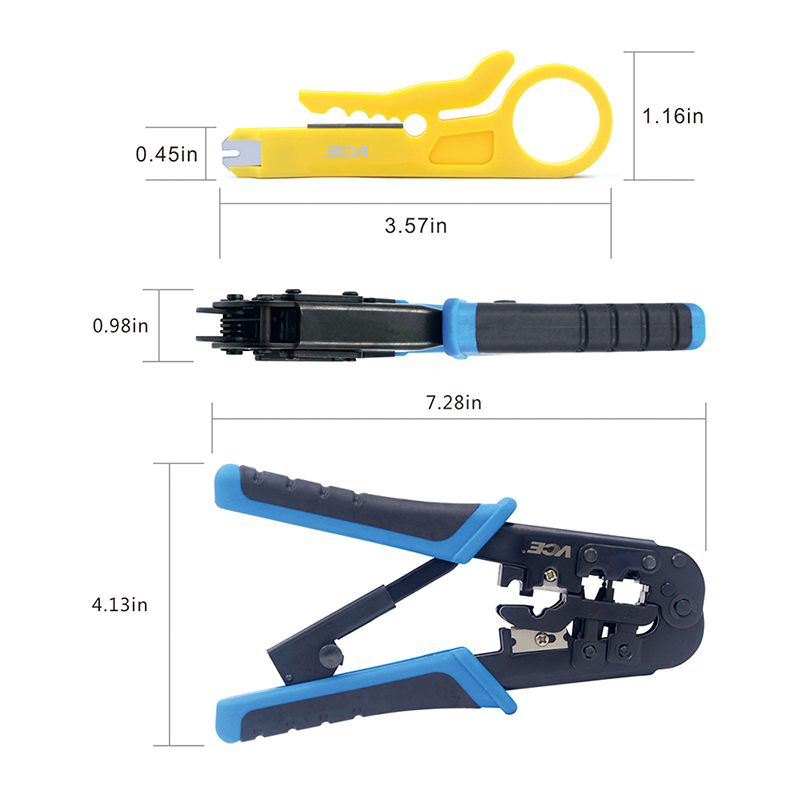 VCE GJ669BK RJ45 Crimpadora Herramienta de Crimpado Herramienta de