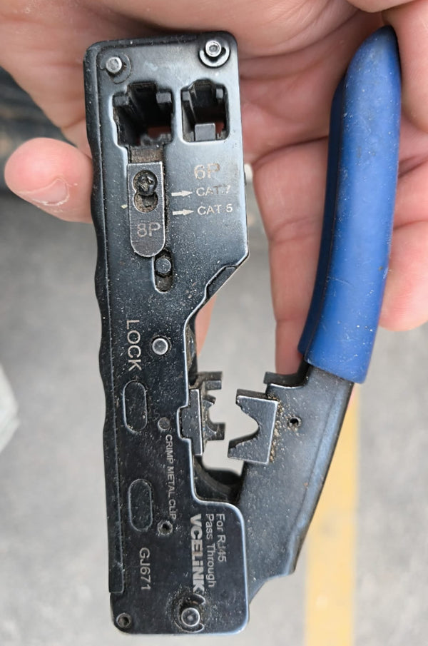 Multi-Function Pass Through RJ45 Crimper VCELINK