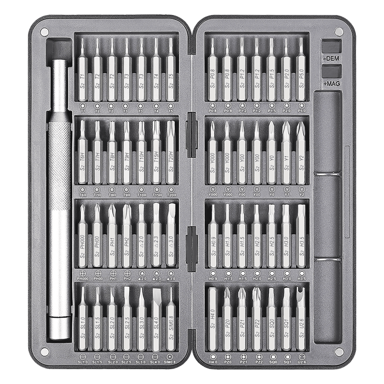 Magnetic precision screwdriver set