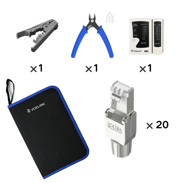 KJ20 Cat6A Toolless Connector Kit VCELINK
