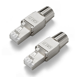 The compact and short size makes this Cat7 connector suitable for tight space