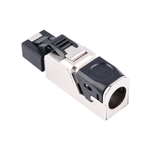 Cat6a RJ45 Field Termination Plug with Locking Mechanism