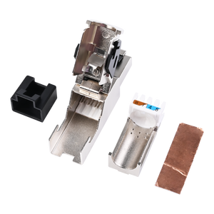 cat6a field termination plug construction