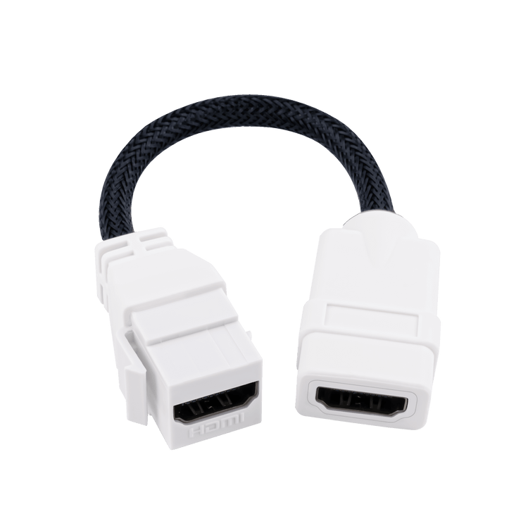8K Female to Female HDMI 2.1 Keystone Pigtail Cable 