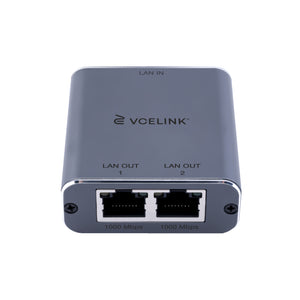 1 to 2 Ethernet Splitter 