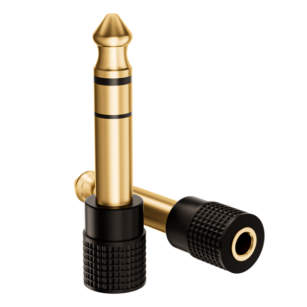 Gold-Plated TRS Stereo Female Audio Adapter