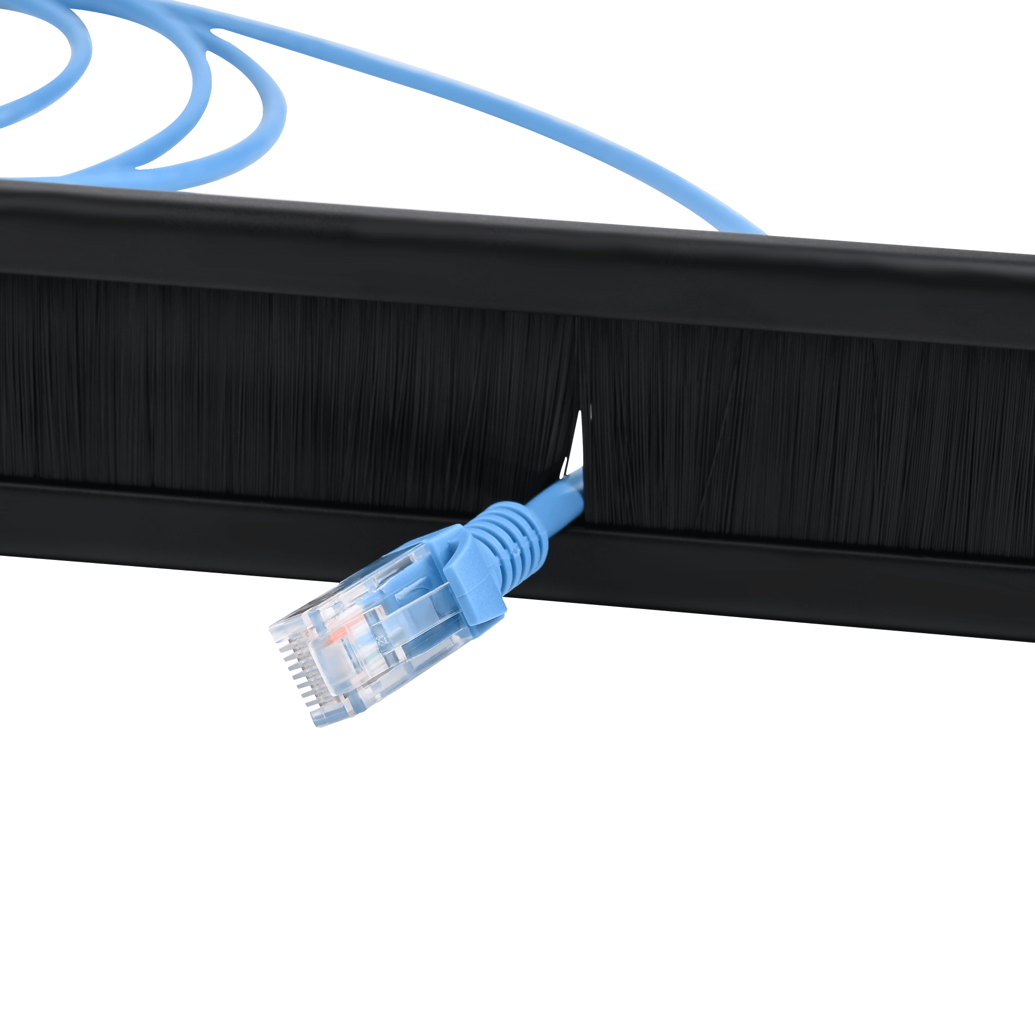 Panel Pass Check 1U Pass Through Brush Panel VCELINK