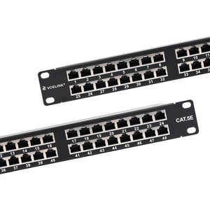 48-port Cat5e Shielded Patch Panel, 1U