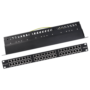 48-port Cat5e Shielded Patch Panel, 1U