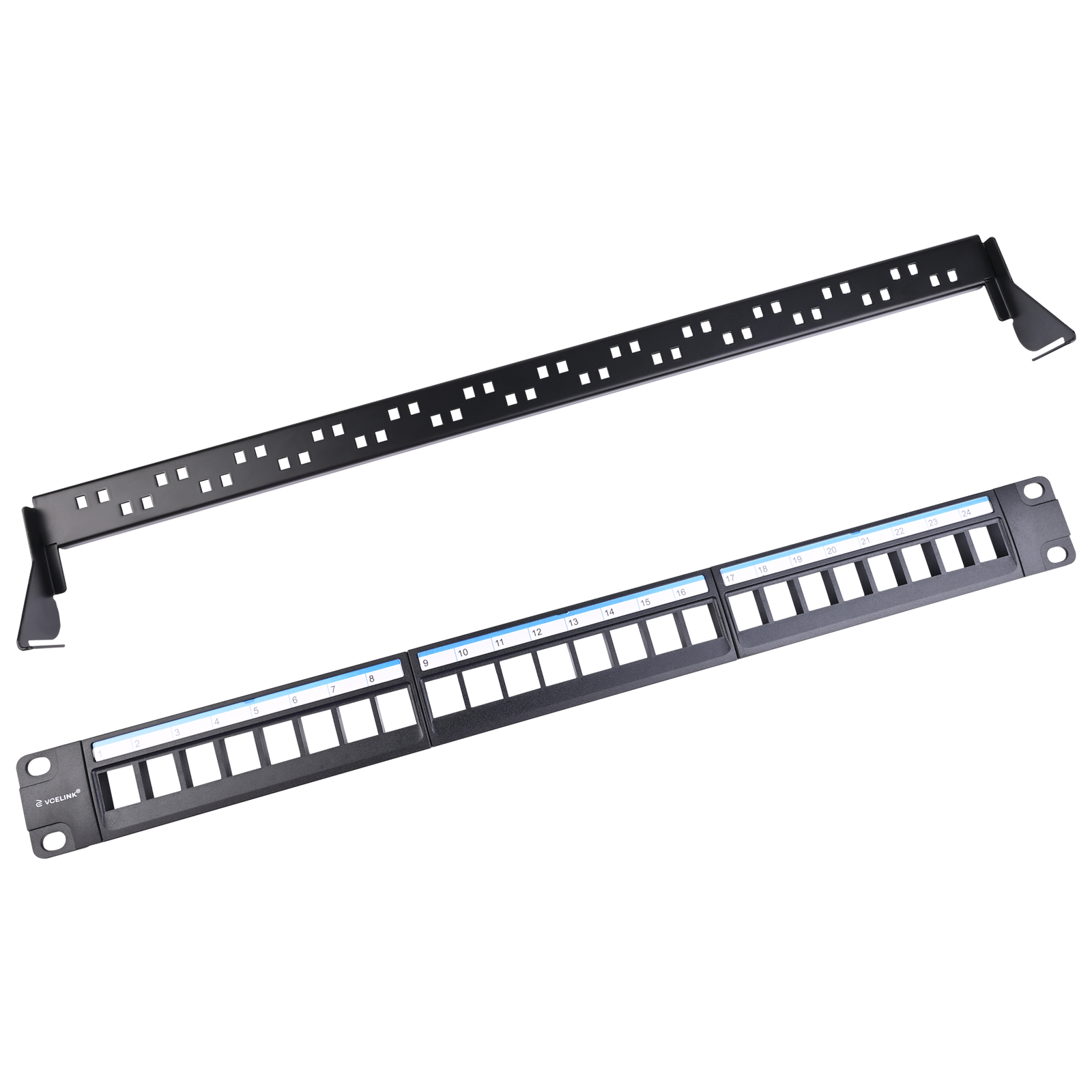 Blank Patch Panel for Keystone Modules VCELINK