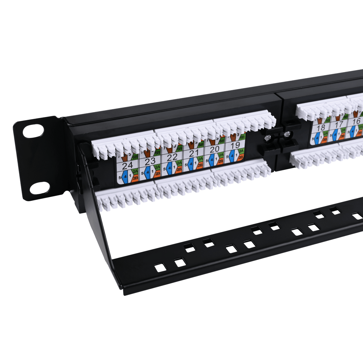 Punchdown Panel Unshielded Cat5e Punch Down Patch Panel, 24 Port VCELINK