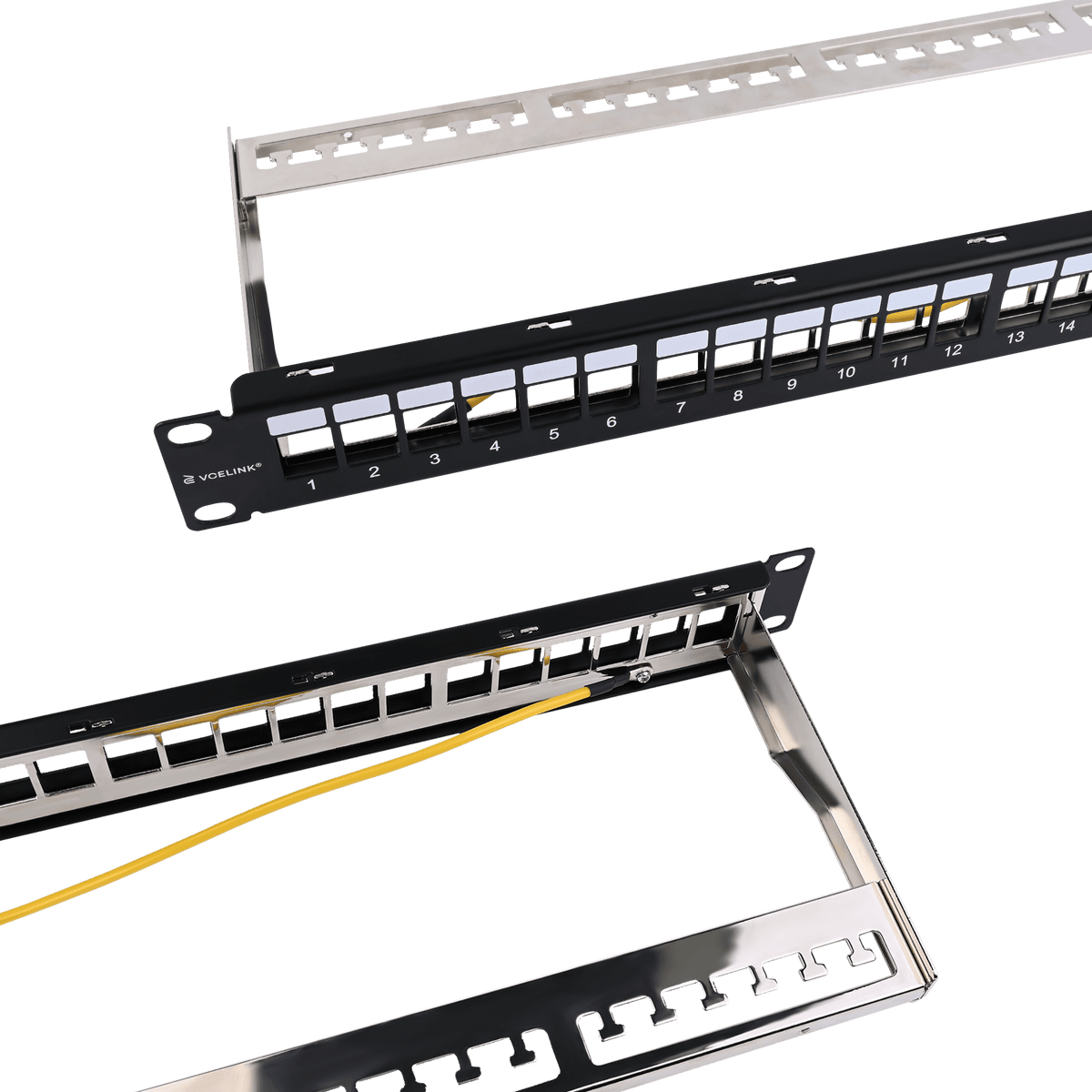 Outside Patch Panel 24 Port Shielded Blank Patch Panel VCELINK