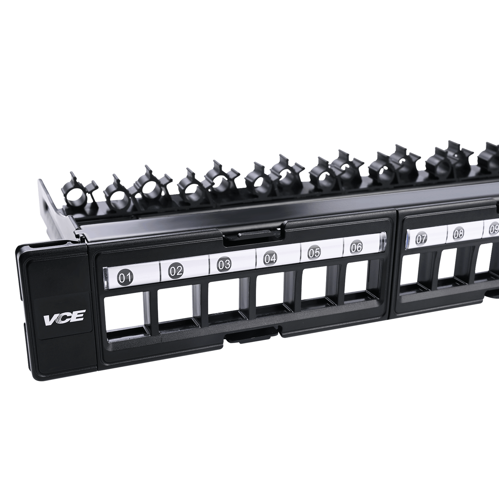 24 Port Ethernet Patch Panel With Removable Modules VCELINK