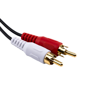 3.5 mm Female to 2 RCA Male Stereo Audio Cable 