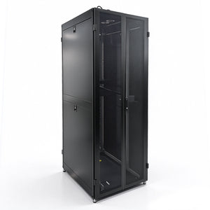42U Floor Standing Network Cabinet with Static Load 1300kg Rear-oblique view