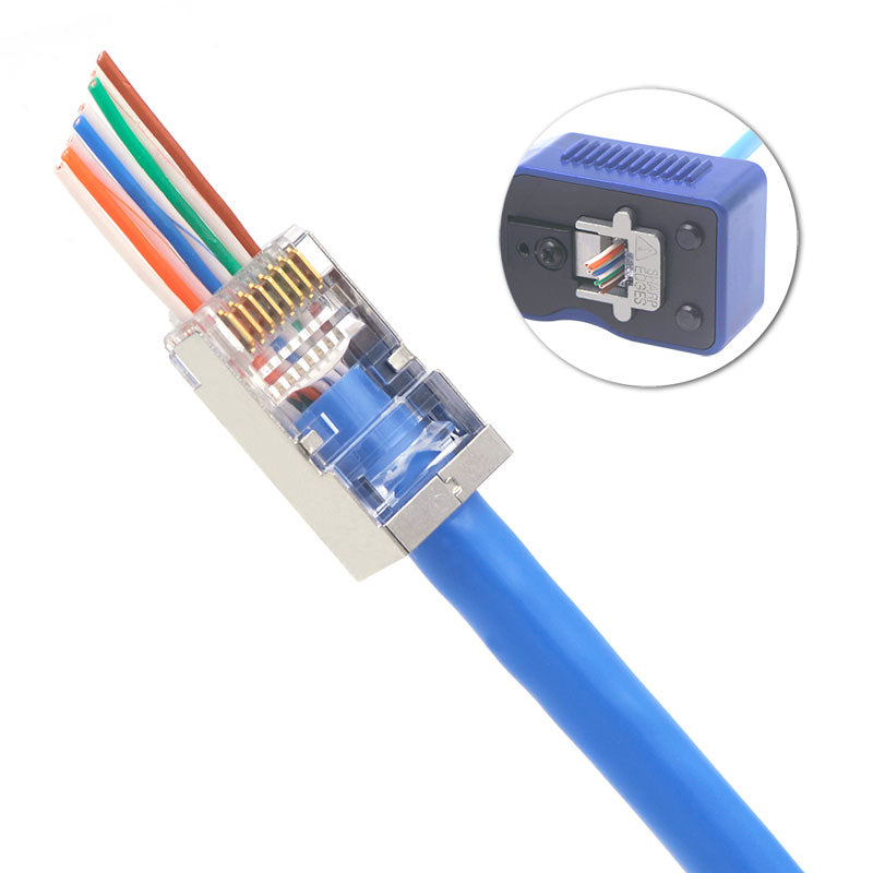 Cat 6 best sale cable crimping