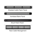 Fullset Cat6A Rack Patch Panel Kit VCELINK