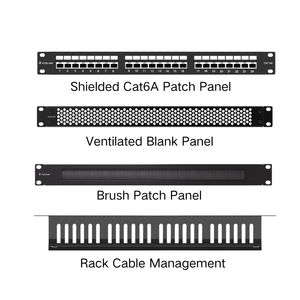 Fullset Cat6A Rack Patch Panel Kit VCELINK