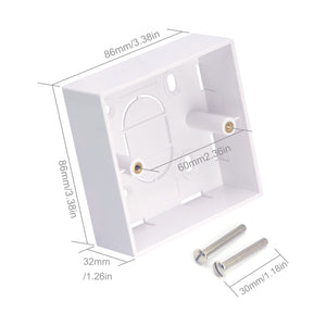 double socket surface box