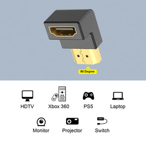 hdmi right angle adapter