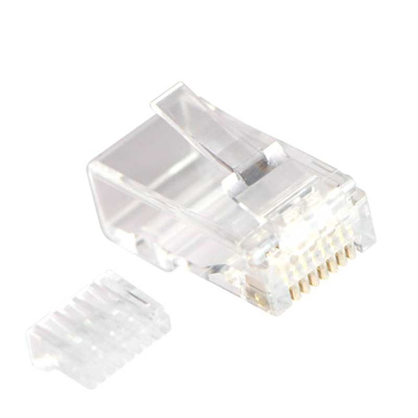 Fiches RJ45 CAT6 VCELINK - Lot De 50 Avec Protection Anti-Torsion