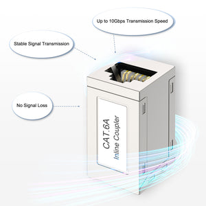 cat6a female to female keystone
