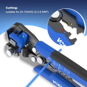 self adjusting wire stripping tool