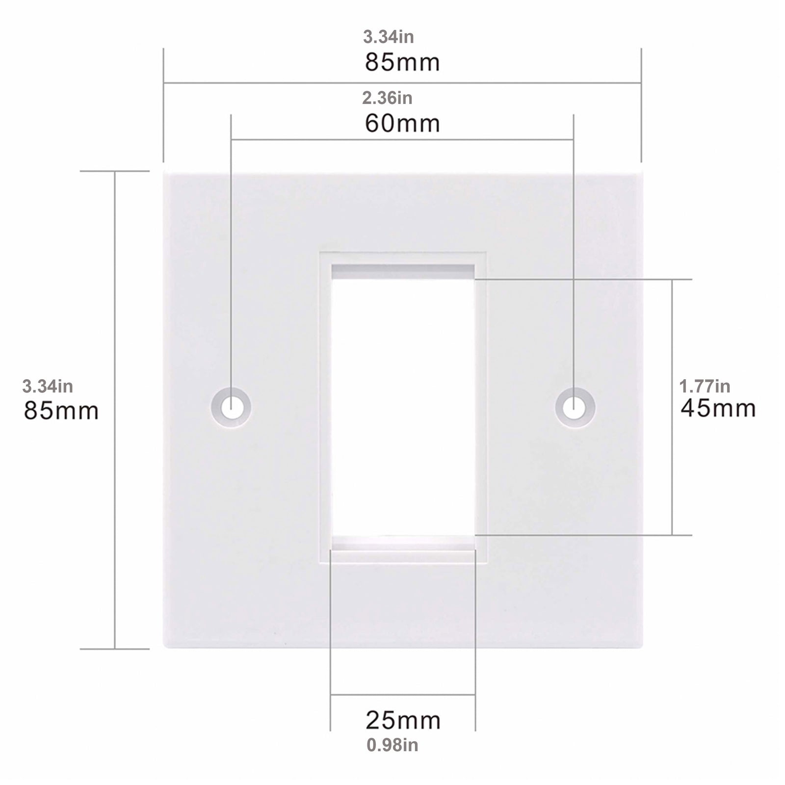 British RJ45 Socket Wall Plate VCELINK