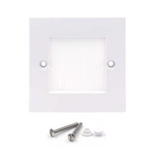 white brush faceplate