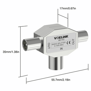 coax cable splitter for tv and internet