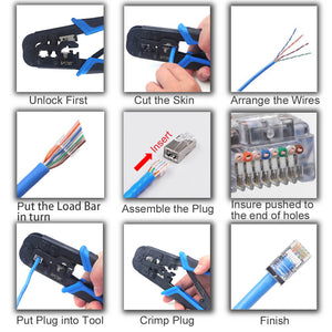 rj45 crimping tool demonstration