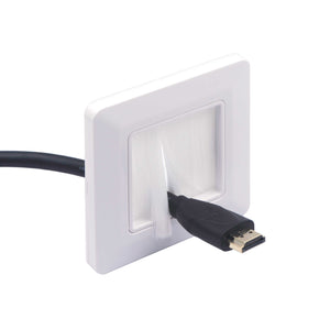 white brush faceplate