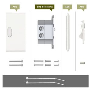 double ethernet wall plate