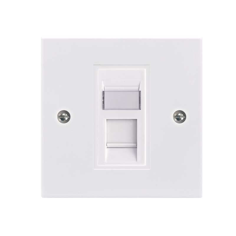 British RJ45 Socket Wall Plate VCELINK