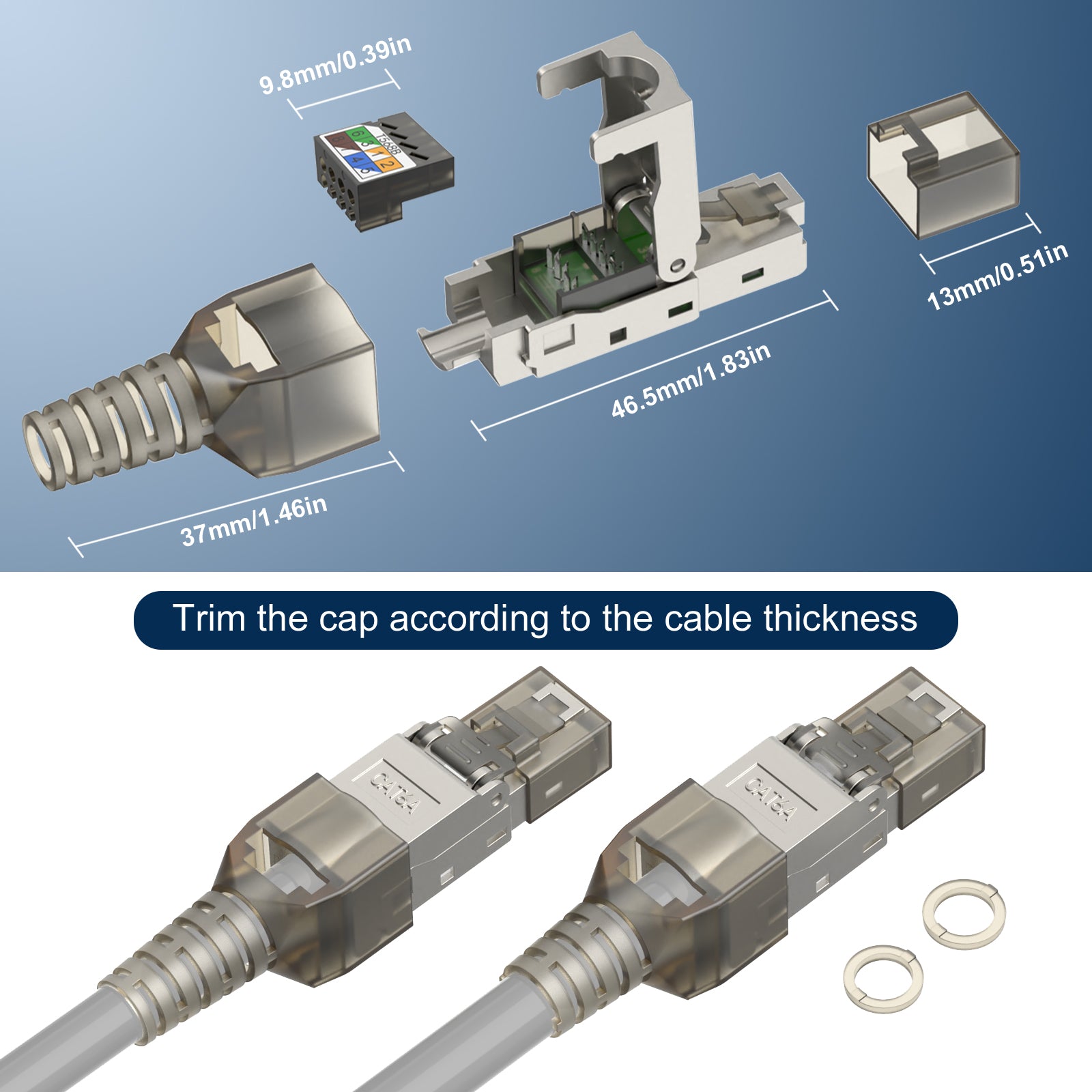 Toolless RJ45 CAT6A Connector VCELINK