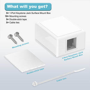 plastic surface mount box
