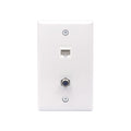Coax and Ethernet Wall Plate VCELINK