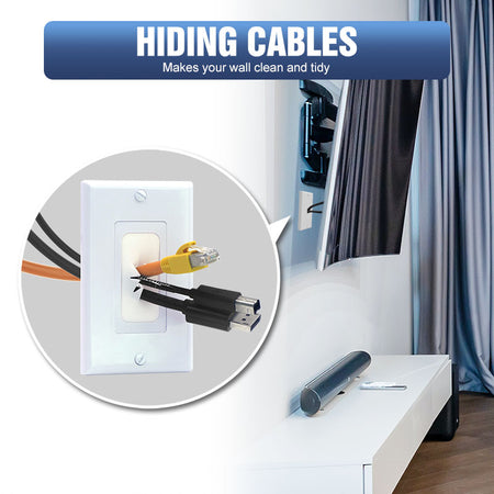 Cable Pass Through Wall Plate VCELINK