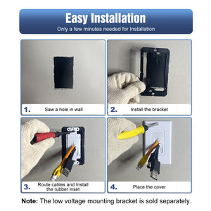 easy install wall plate