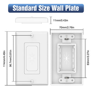standard size wall plate