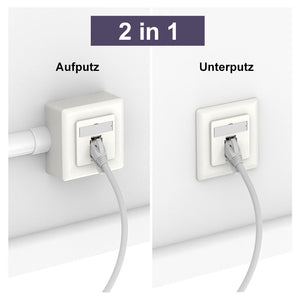 cable and ethernet wall plate