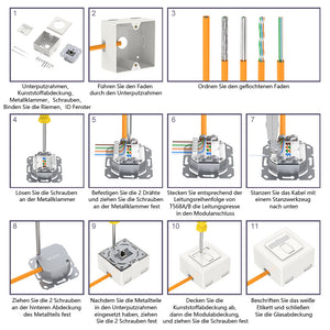 how to install ethernet wall plate
