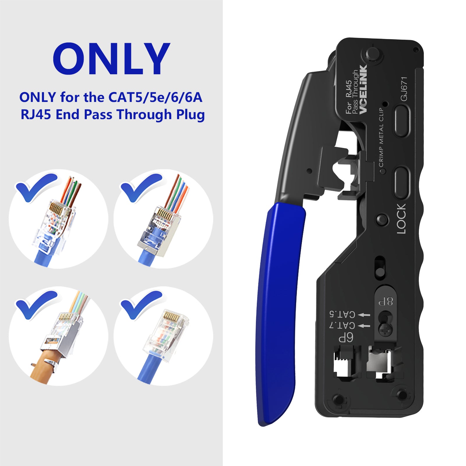 Cat7 RJ45 Plug VCELINK